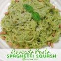 Avocado Pesto Spaghetti Squash