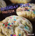 Birthday Cake Protein Cookies