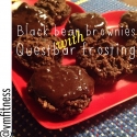 Black Bean Brownie Muffins With Quest Bar Frosting