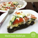 Black Bean Falafel Pie