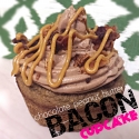 Chocolate Peanut Butter Bacon Cupcake