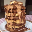 Chocolate Peanut Butter Oatmeal Cookie Pancakes