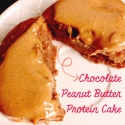 Chocolate Peanut Butter Protein Cake