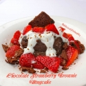 Chocolate Strawberry Brownie Mugcake