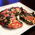 Chunky Tomato and Spinach Egg White Quiche