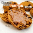 Cinnamon Raisin Pumpkin Biscuits