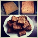 Clean Coconut Banana Protein Squares With Peanut Butter Swirl