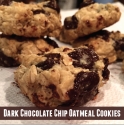 Dark Chocolate Chip Oatmeal Cookies
