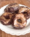 Five Minute Quest Cookie Dough Glazed Chocolate Donuts 