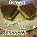 Green Coconut Waffle Sandwich