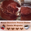 Moist Chocolate Peanut Butter Casein Mugcake