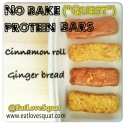 No Bake Cinnamon Roll Protein Bar