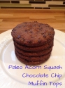 Paleo Acorn Squash Chocolate Chip Muffin Tops