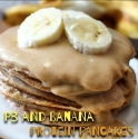 Peanut Butter Banana Protein Pancakes
