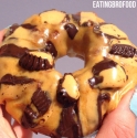 Peanut Butter Cup Protein Donuts