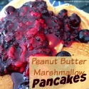 Peanut Butter Marshmallow Protein Pancakes