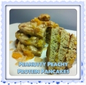 Peanutty Peachy Protein Pancakes