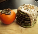 Persimmon Spinach Protein Pancakes