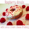 Raspberry Donuts With Lemon Cream Cheese Frosting