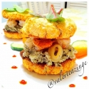 Shrimp Calamari Coconut Biscuit Burgers
