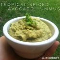 Tropical Spiced Avocado Hummus