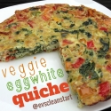 Veggie Eggwhite Quiche